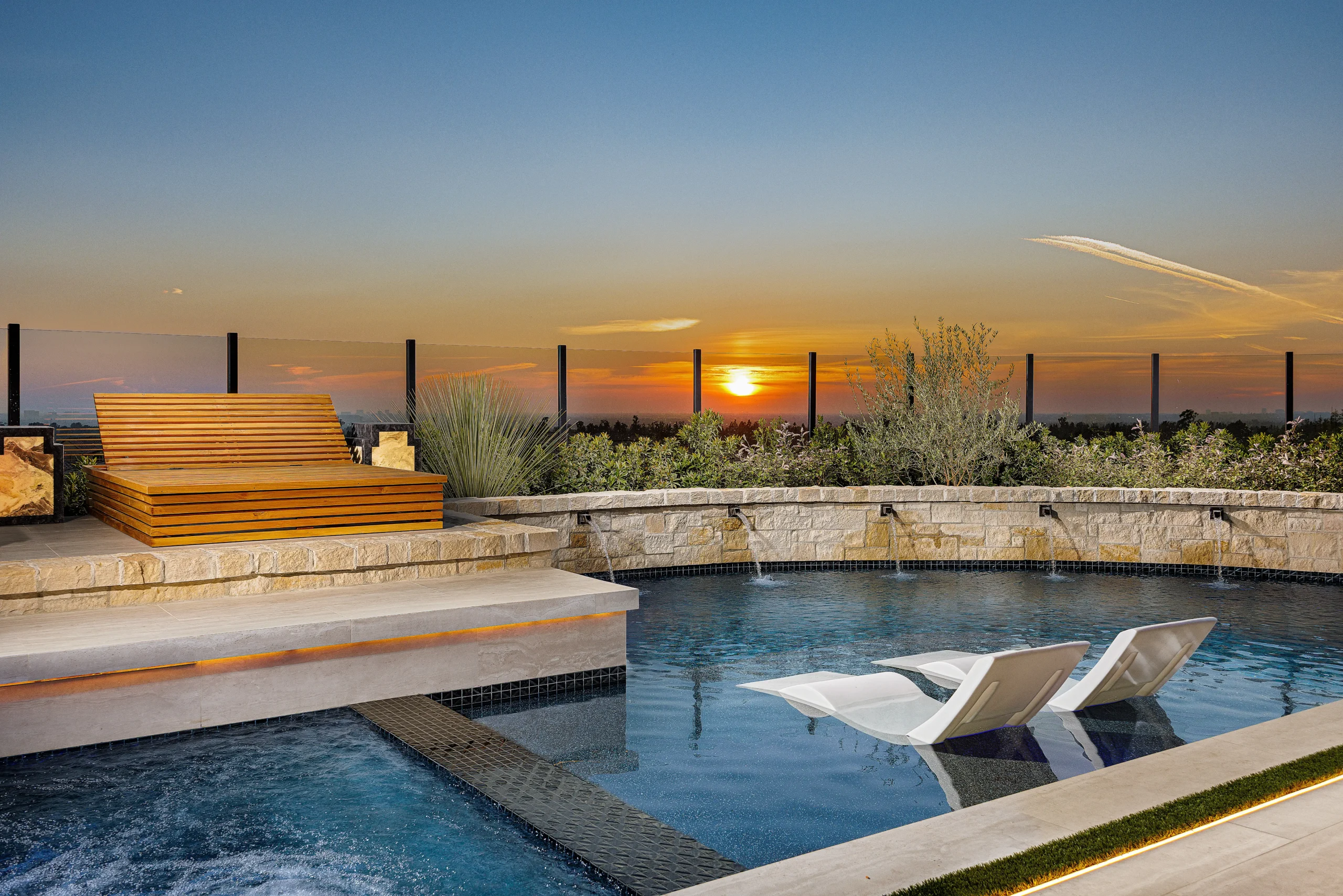 high end pool landscaping ideas